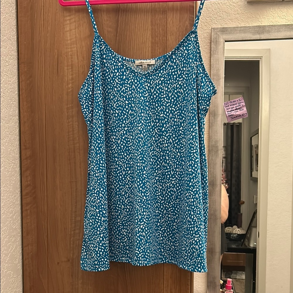 NWT Blue Patterned Women's Top